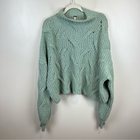 Free People Chunky Knit Pullover in XL - Picture 3 of 8